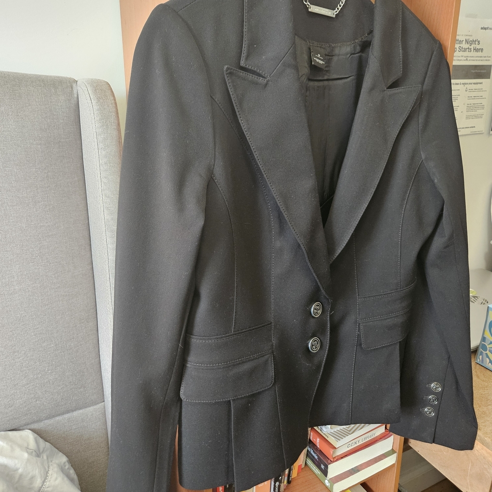 White House Black Market Elegant Black Suit Jacket